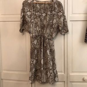 Reptile printed dress